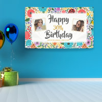 Fleur Anniversaire Fête N'importe quel nom d'âge P