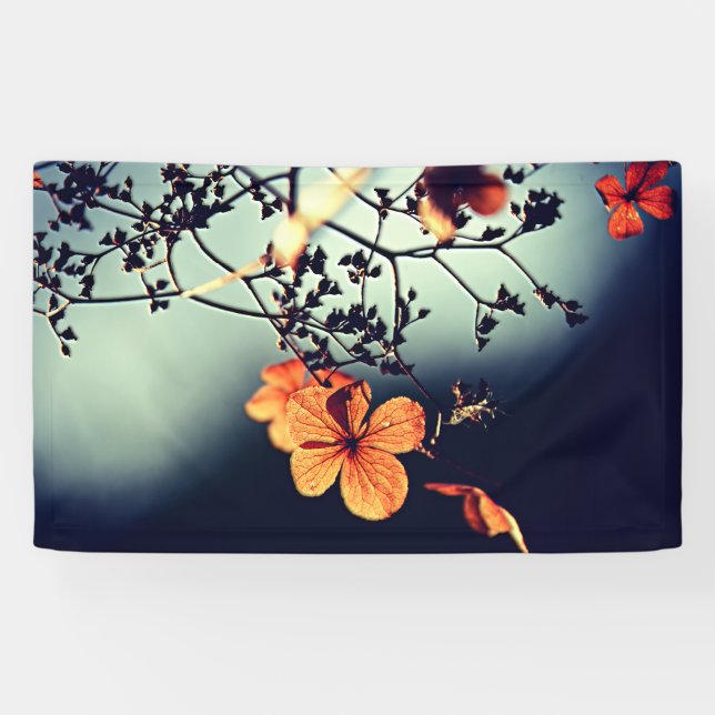 Banderoles Fleur automne (Horizontal)