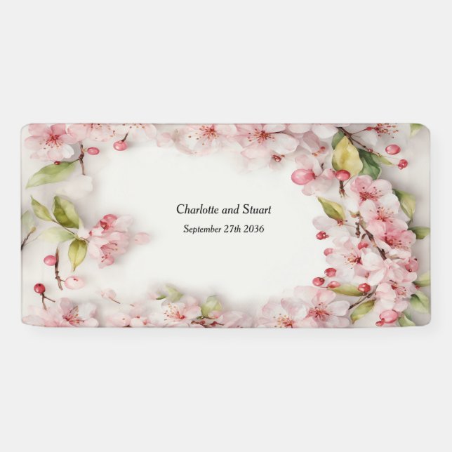 Banderoles Fleur de cerise (Horizontal)
