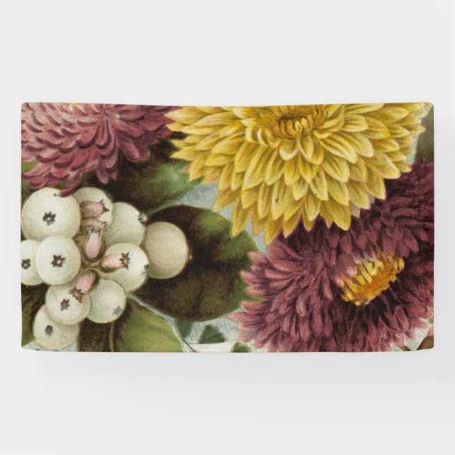 Banderoles Fleur de chrysanthème mère florale (Horizontal)