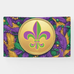 Banderoles Fleur de lis du Mardi Gras