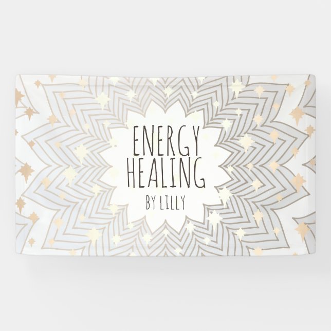 Banderoles Fleur Lotus Artistique Mandala Holistic Healer Bus (Horizontal)