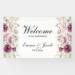 Banderoles Fleur romantique Pivoine florale