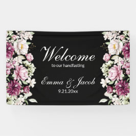 Banderoles Fleur romantique Pivoine florale