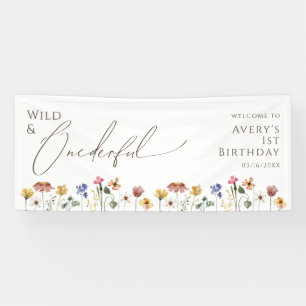 Banderoles Fleur sauvage coloré sauvage et merveilleux annive