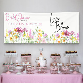 Banderoles Fleur sauvage Meadow Love est dans la Fête des mar