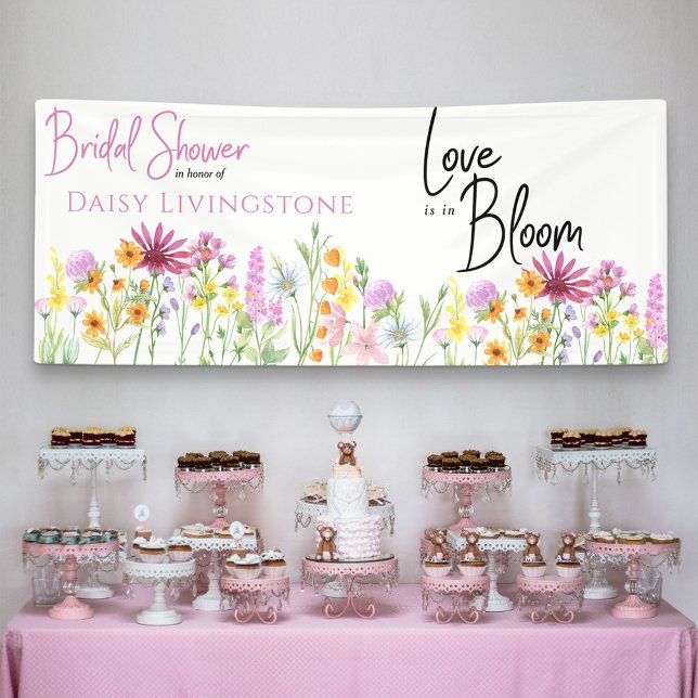 Banderoles Fleur sauvage Meadow Love est dans la Fête des mar (Créateur téléchargé)