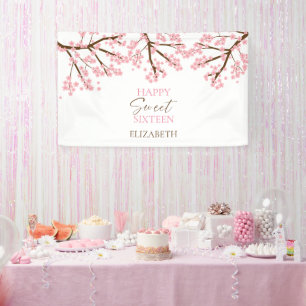 Banderoles Fleurs de cerisier Sakura Fête d'anniversaire Flor