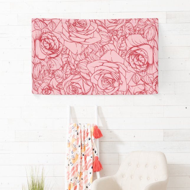 Banderoles Fleurs Motif 14 (En situation)