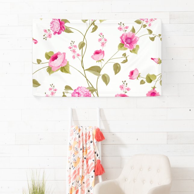 Banderoles Fleurs Motif 19 (En situation)