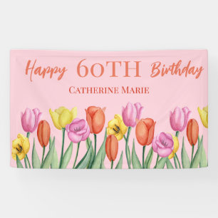 Banderoles Floral 60e anniversaire