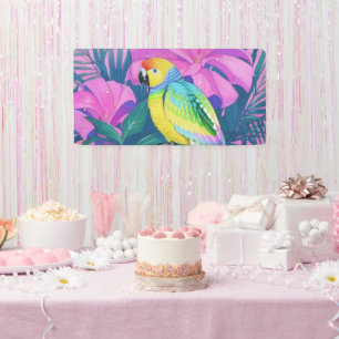 Banderoles Floral/hawaïen/tropical/perroquet