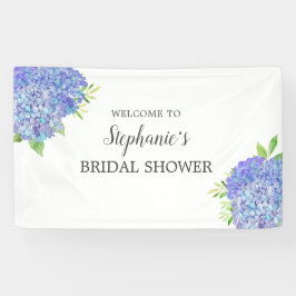 Banderoles Floral Purple Hydrangea Fête des mariées Bienvenue