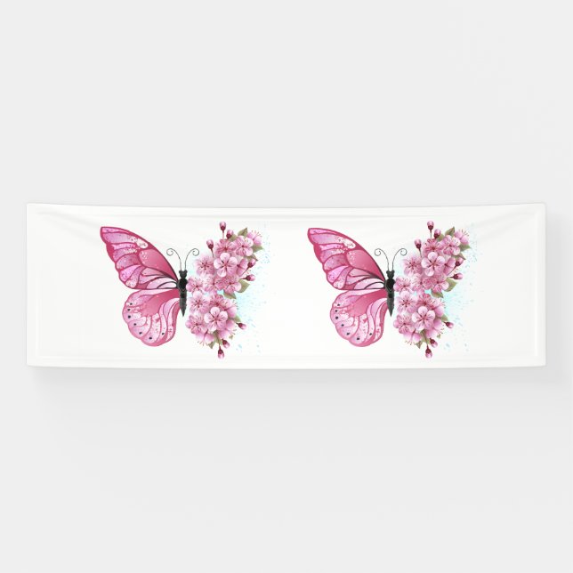 Banderoles Flower Butterfly (Horizontal)