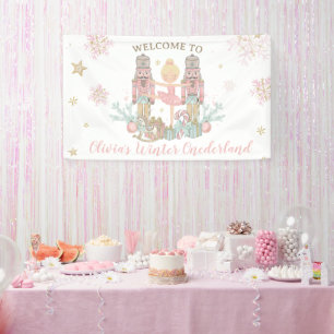 Banderoles Fond de décor pour 1er anniversaire Nutcracker Win