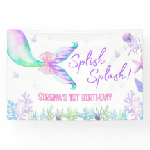Fond de naissance Mermaid Watercolor Girl pour pre