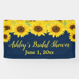 Banderoles Fond de toile de mariage de tournesols Prop floral