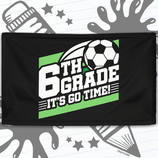 Banderoles Football de 6e année Premier Jour de Rentrée