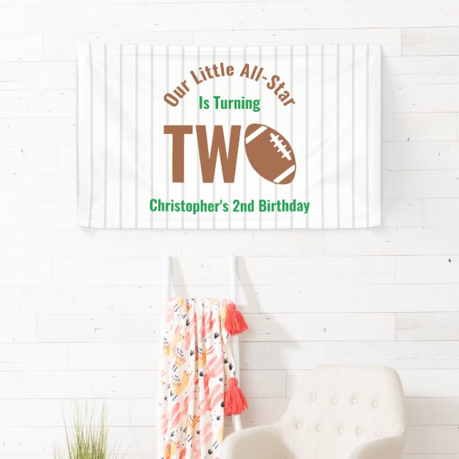 Banderoles Football étoilé 2e anniversaire (En situation)