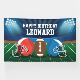 Banderoles Football game birthday party backdrop
