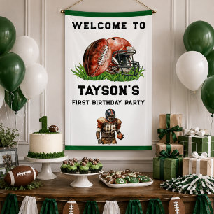 Banderoles Football Première Année Down 1er Anniversaire