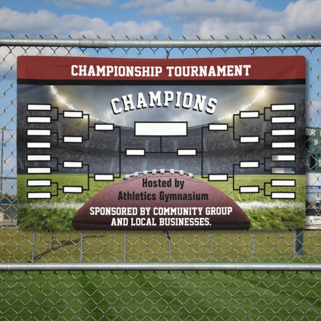 Banderoles Football Tournoi Brackets 16 Team Banner (Créateur téléchargé)