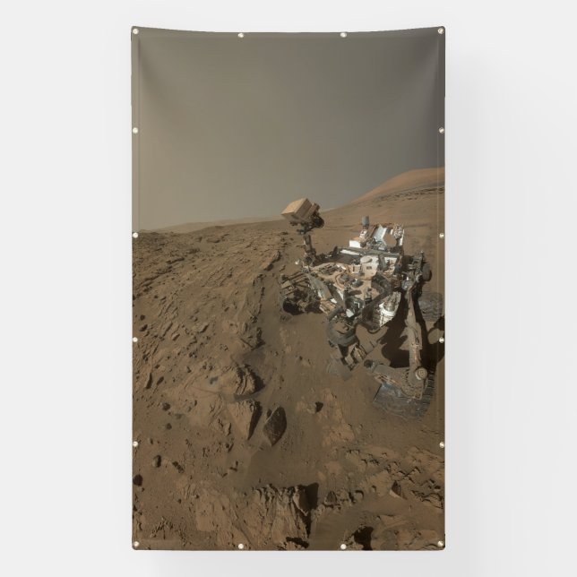 Banderoles Forage Mars Curiosity Red Martian Paysage (Verticale)