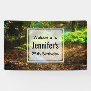 Banderoles Forest Creek Belle nature Photo Bienvenue