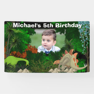 Banderoles Forêt de la jungle de Dinosaur DO-IT-YOURSELF pho