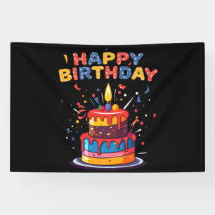 Banderoles Fournitures de thème de fête d'anniversaire 4x6 Vi
