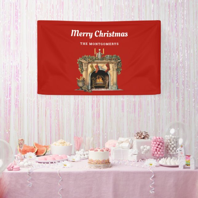 Banderoles Foyer victorien cosy Noël (Fête)