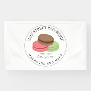 Banderoles Français Macarons Food Business Restaurant