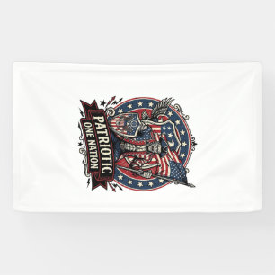 Banderoles Frankenstein patriotique brute de liberté horreur