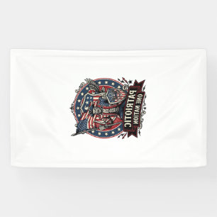 Banderoles Frankenstein patriotique de liberté brute d'horreu