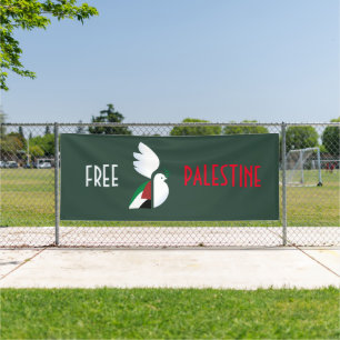 Banderoles Free Palestine Outdoor Banner - Human Rights Aware