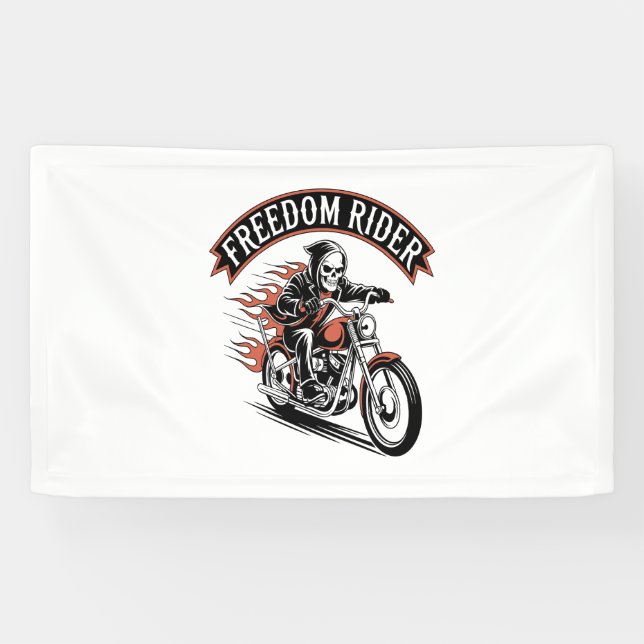 Banderoles FreeDom Rider Biker (Horizontal)