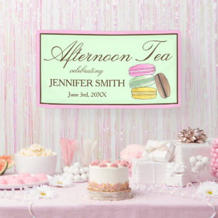 Banderoles Frenh Macarons Wedding shower Tea Party après-midi