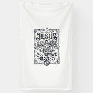 Banderoles Fréquence d'onde sonore Jésus Fréquence d'onde son