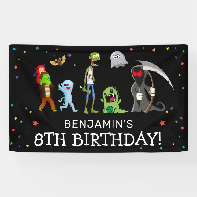 Banderoles Fun Halloween Anniversaire de enfant Party (Horizontal)
