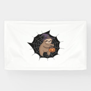Banderoles Fun Halloween Sloth éffrayant - Joli Trick-or-Trea