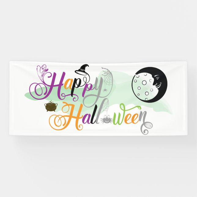 Banderoles Fun Halloween texte fantaisie (Horizontal)