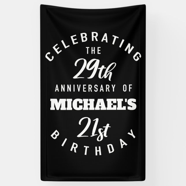 Banderoles Funny 50e anniversaire Personnalisé (Vertical)