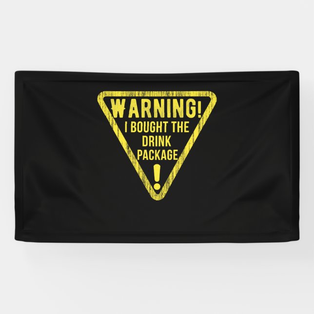 Banderoles Funny Cruise Ship for Caribbean Vacation Parties (Horizontal)