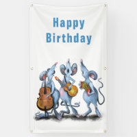 Funny Romantic Mouse Band - Joyeux anniversaire