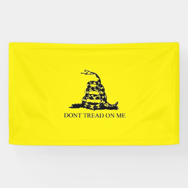 Banderoles Gadsden 'NE MARCHE PAS SUR MOI' College Dorm (Horizontal)