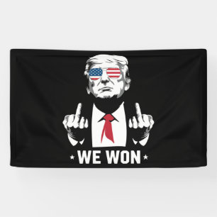 Banderoles Gagnant Trump Nous avons gagné Jour d'inauguration