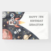 Galaxie de l'astronaute spatial garçon Fête d'anni