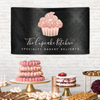 Gâteau Cupcake Pailleté Or Rose Damassé Noir Audac