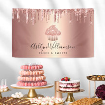 Gâteau Rose Gold Paillettes Dégoulinures Boulanger