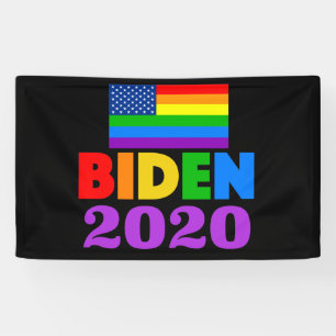 Banderoles Gay pride Rainbow de Biden 2020
